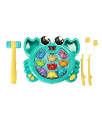 Interactive 2-in-1 crab fishing pounder game