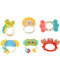 Sensory teether rattle set of 6 pcs.