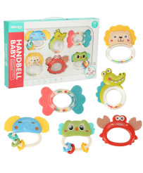 Sensory teether rattle set of 6 pcs.