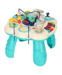 Educational interactive table for children with sound blue