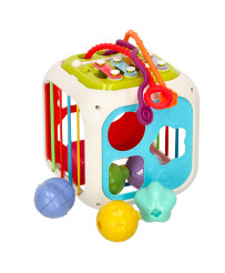 Interactive educational cube sorter for babies cymbals 7in1