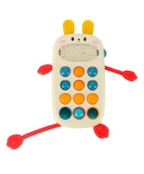 Montessori sensory toy for babies phone with buttons human.