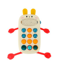 Montessori sensory toy for babies phone with buttons human.