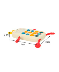 Montessori sensory toy for babies phone with buttons human.