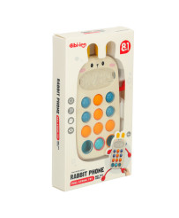 Montessori sensory toy for babies phone with buttons human.