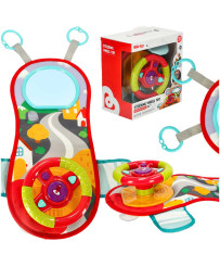 Interactive mat with baby steering wheel for car waterproof