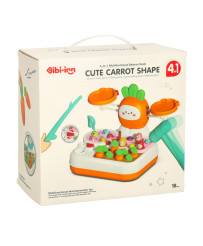 Cute carrots interactive toy pounder fishing collecting carrots 4in1