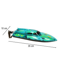 Remote control boat RC Revolt ILLUMINATOR green