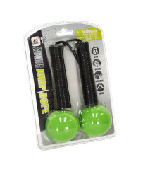 Wireless training skipping rope green and black