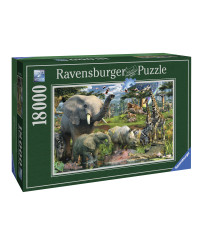 Ravensburger Puzzle 18000 pc Āfrikas dzīvnieki