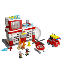 LEGO DUPLO Ugunsdzēsības stacija un helikopters