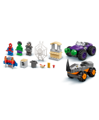 LEGO Spidey Hulk vs. Rhino Truck Showdown