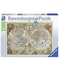 Ravensburger Puzzle 1500 pc Pasaules kartes