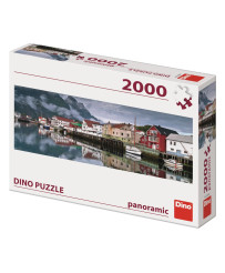 Dino Panorāma puzzle 2000 pc Zvejas pilsēta