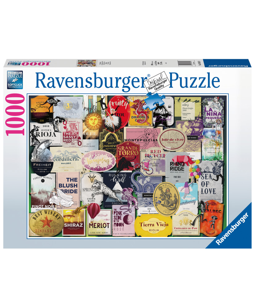Ravensburger Puzzle 1000 pc Wine Labels