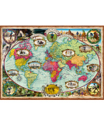 Ravensburger Puzzle 1000 pc Pasaules karte
