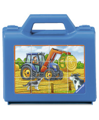 Ravensburger Kubi Puzzle 12 pc Lauksaimniecības mašīnas