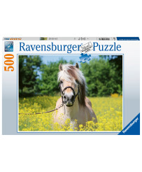 Ravensburger Puzzle 500 PC Baltais zirgs