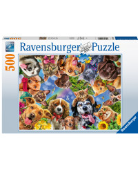 Ravensburger Puzzle 500 pc Animals Selfie