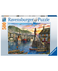 Ravensburger Puzzle 500 pc Sunrise in the Harbor