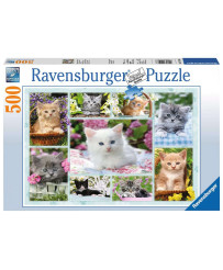 Ravensburger Puzzle 500 pc Kittens in the Basket