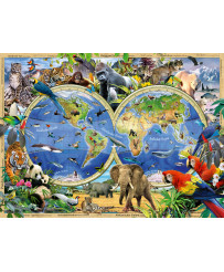 Ravensburger Puzzle 100 pc Pasaules dzīvnieki