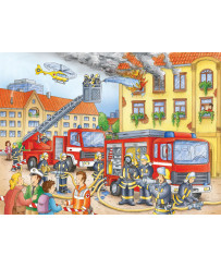 Ravensburger Puzzle 100 pc ugunsdzēsības brigāde