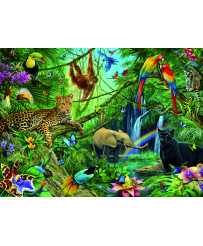 Ravensburger Puzzle 200 pc Dzīvnieki džunglī