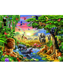 Ravensburger Puzzle 300 pc At the Watering Hole
