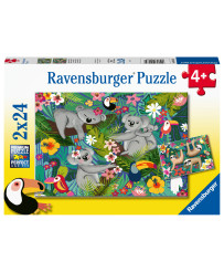 Ravensburger Puzzle 2x24 pc Koalas and Sloths
