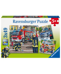 Ravensburger Puzzle 3x49 pc glābšanas dienests