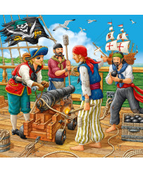 Ravensburger Puzzle 3x49 pc Pirāti