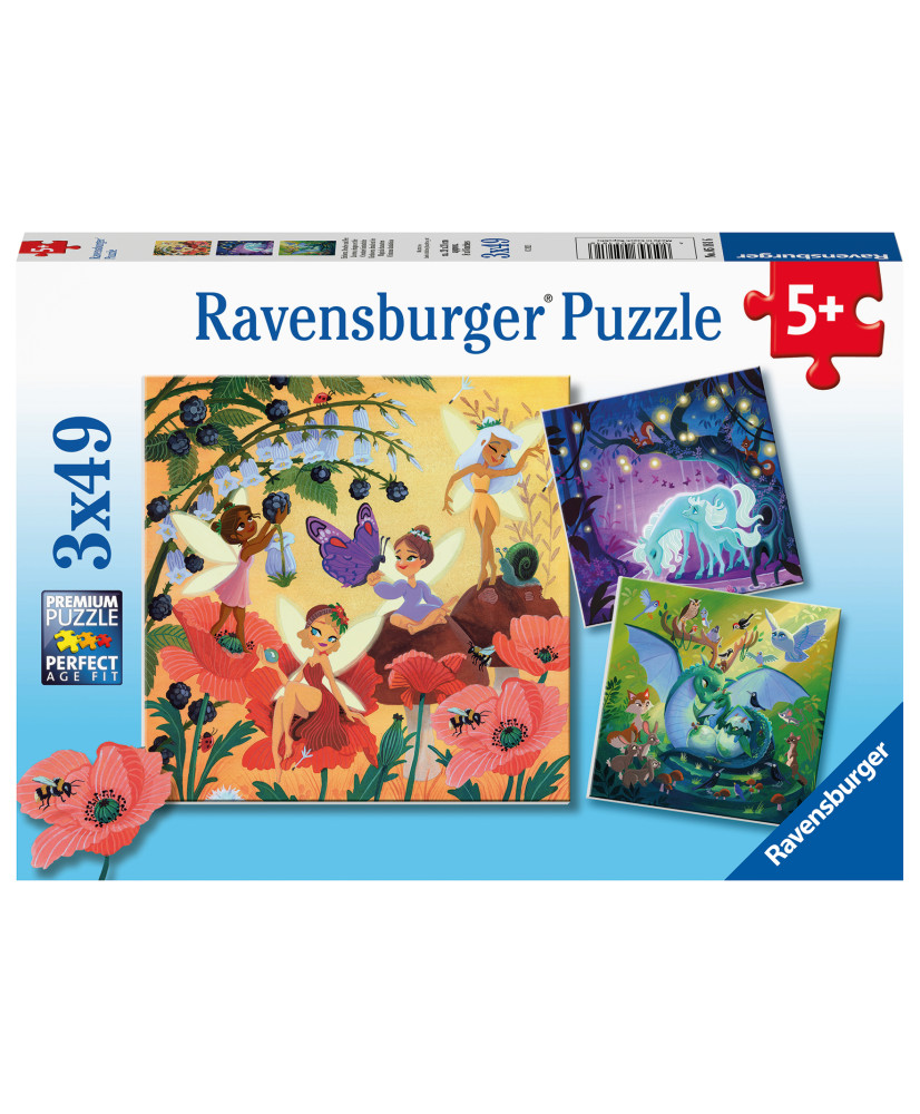 Ravensburger Puzzle 3x49 pc Magical Characters