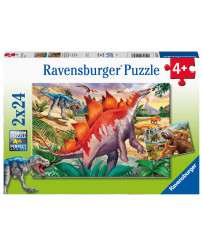 Ravensburger Puzzle 2x24 pc Dinosauri