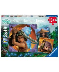 Ravensburger Puzzle 3x49 pc  Disney Raya and the Last Dragon