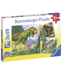 Ravensburger Puzzle 3x49 pc Senā valdnieks