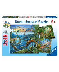 Ravensburger Puzzle 3x49 pc Dinosaurs