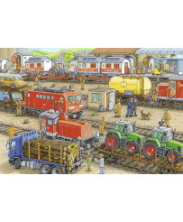 Ravensburger Puzzle 2x24 pc Busy Train Station