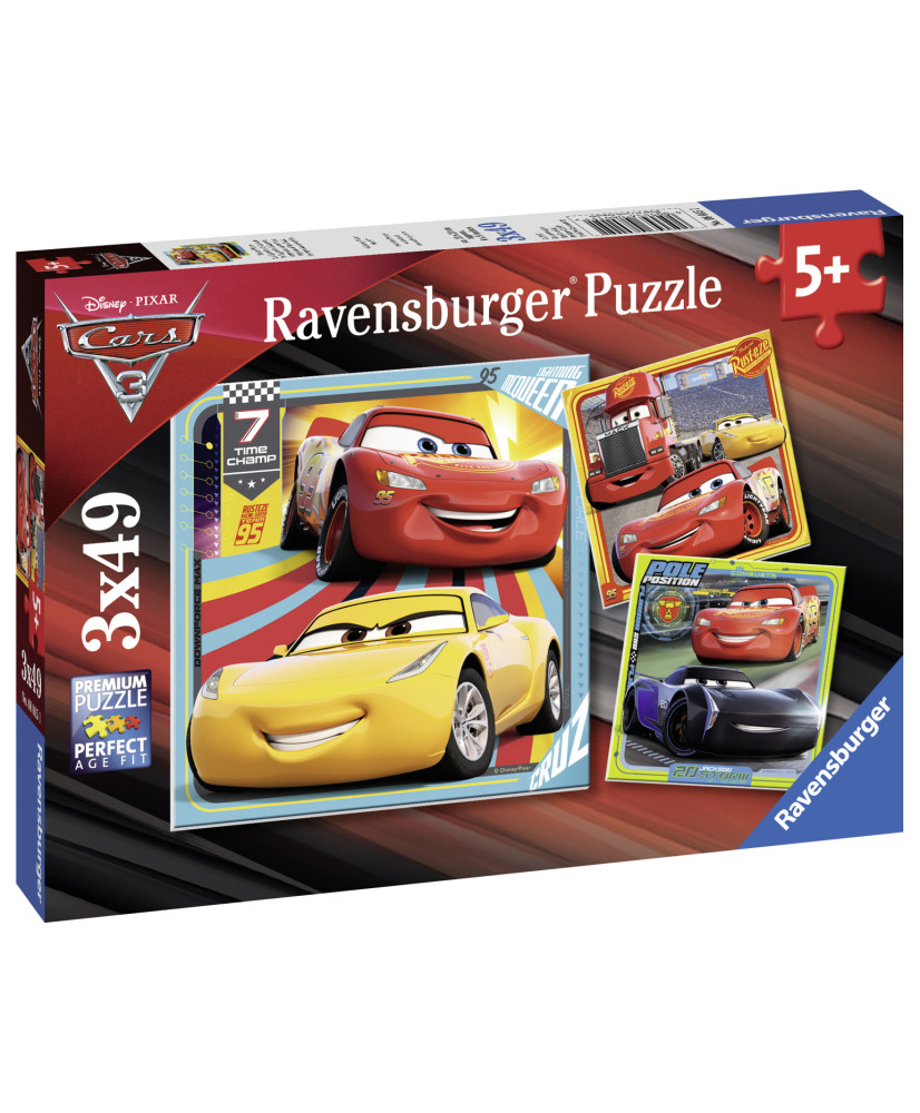 Ravensburger Puzzle 3x49 pc Cars 3