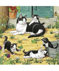 Ravensburger Puzzle 3x49 pc Kaķi un suņi