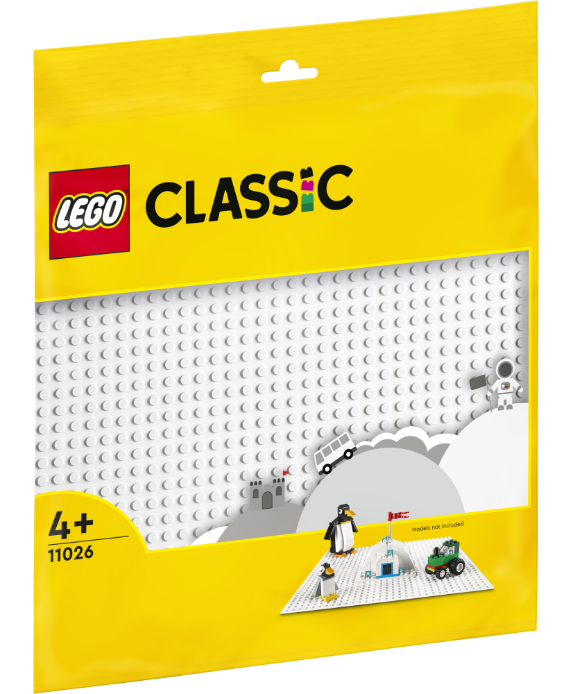 LEGO CLASSIC balta bāzes plāksne
