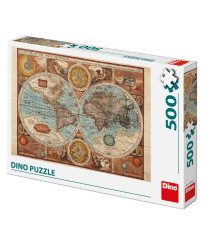 Dino Puzzle 500 pc Ancient World Map