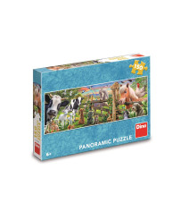 Dino panoramic puzzle 150 pcs Farm
