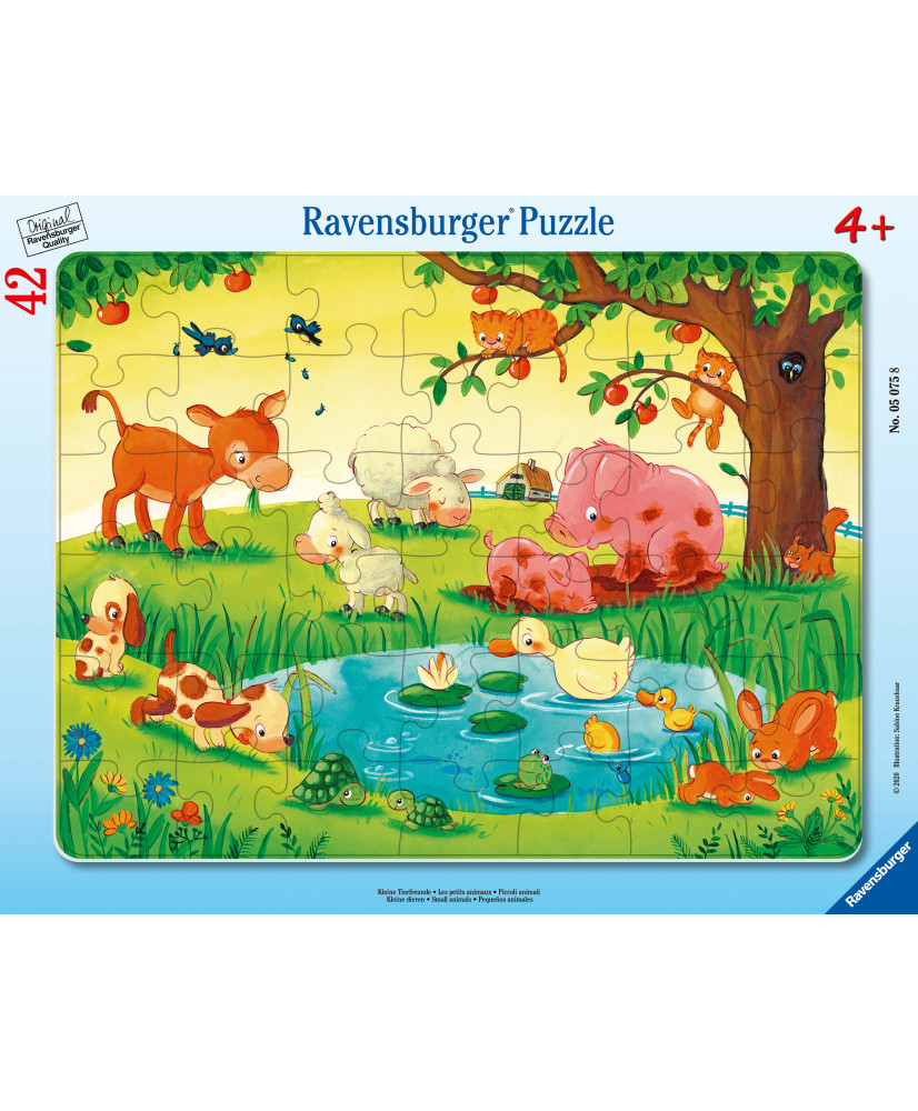 Ravensburger Frame Puzzle 42 pc Mazie dzīvnieku draugi