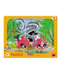 Dino Frame Puzzle 12 pc big, The Little Mole