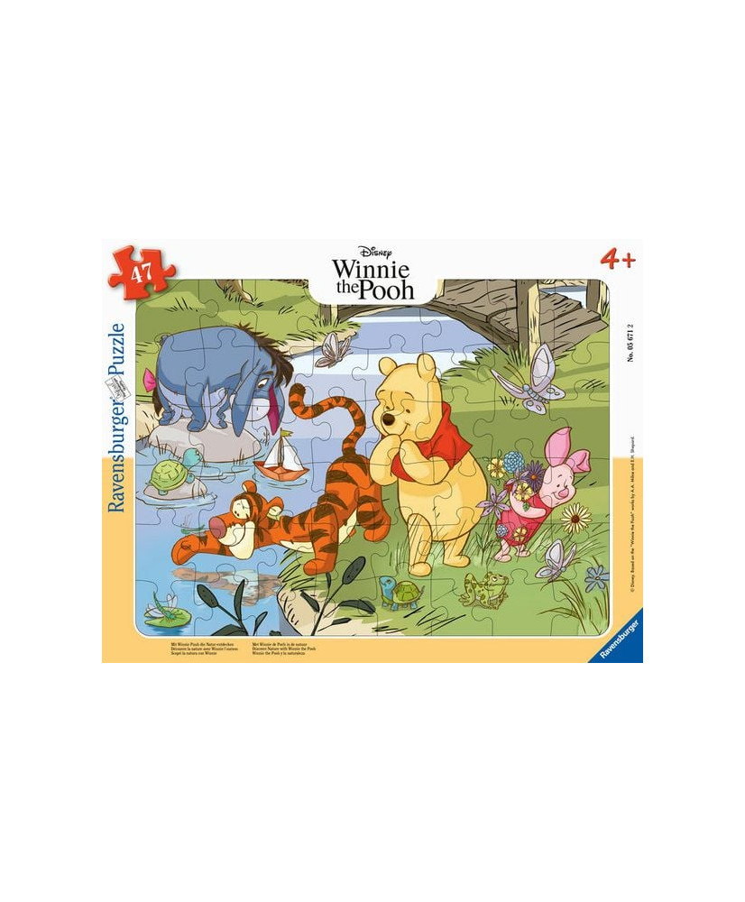 Ravensburger Frame Puzzle 47 pc With Winnie the Pooh in Nature