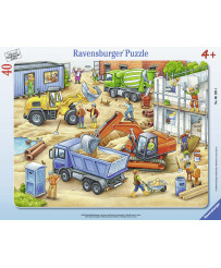 Ravensburger Frame Puzzle 40 pc Large construction Site