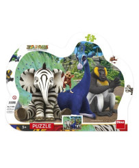 Dino Silhouette Puzzle 25 pc, Safari