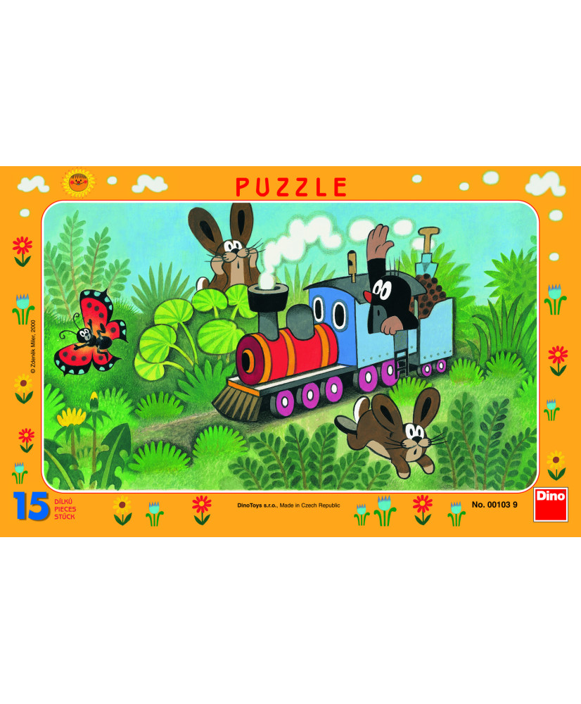 Dino Frame Puzzle 15 pc small