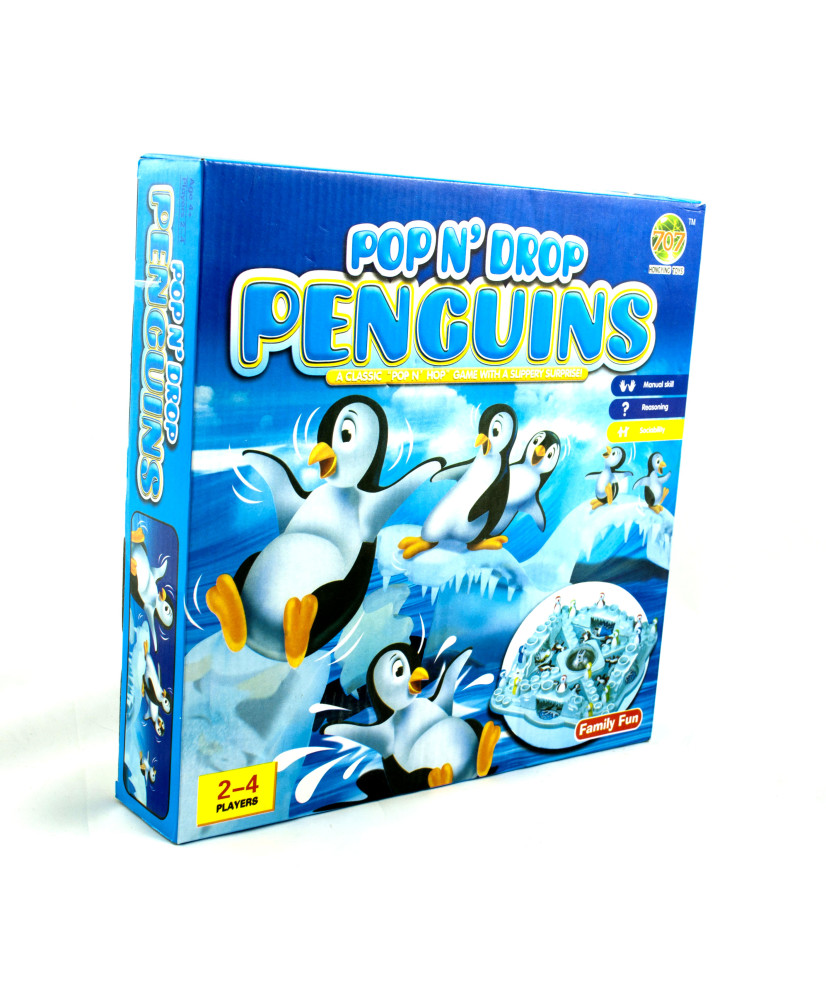 Family game penguin race ice chinaman